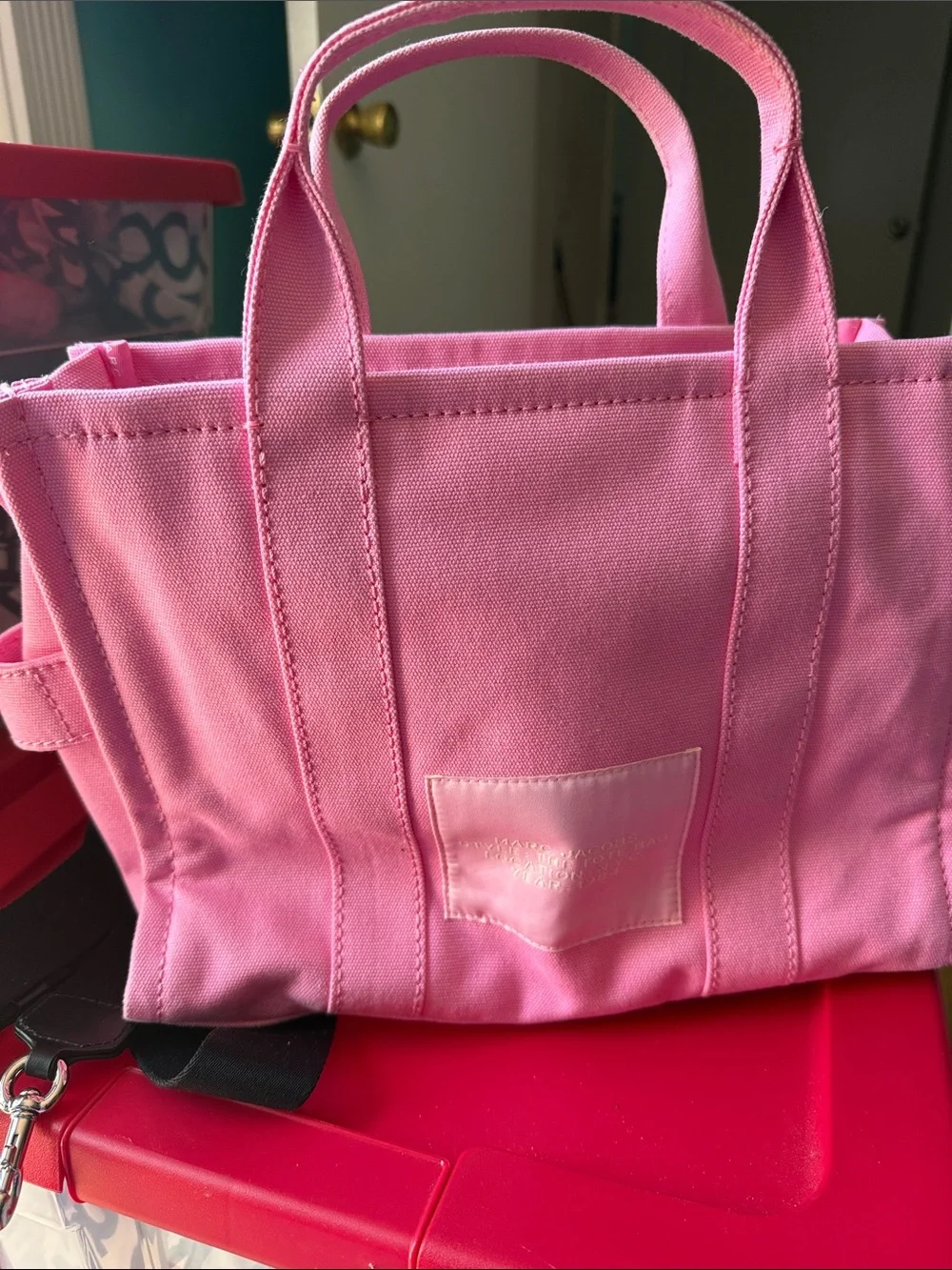 Marc Jacobs Pink Canvas Tote used
